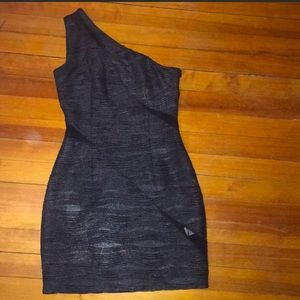 | hailey | Shimmer One Shoulder Dress